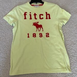 Abercrombie and Fitch Boys Yellow 1892 T-shirt